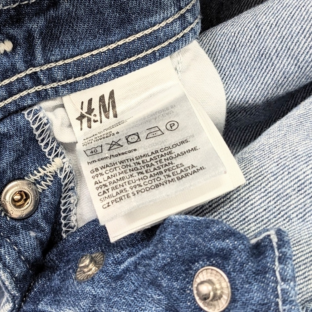 H&M Kids Blue Denim Overalls - Picture 4 of 5